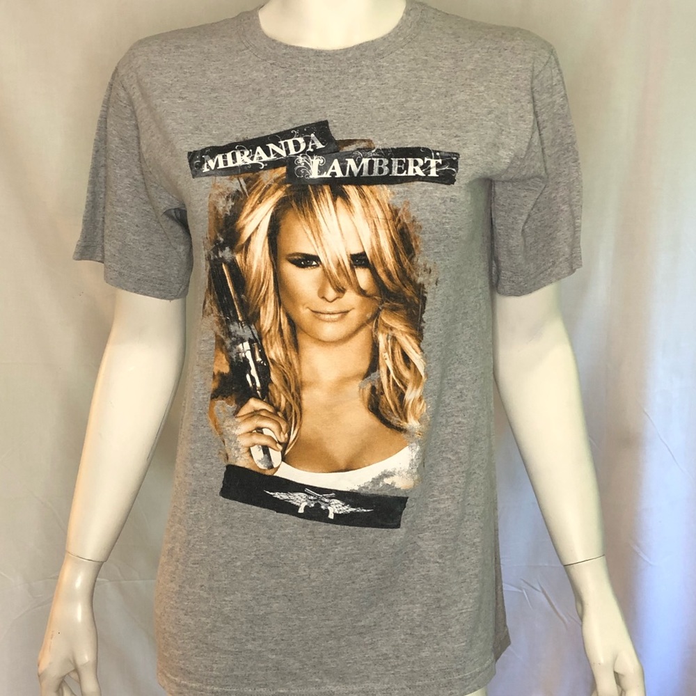 Miranda Lambert Country music star 2006 concert grey t shirt size small